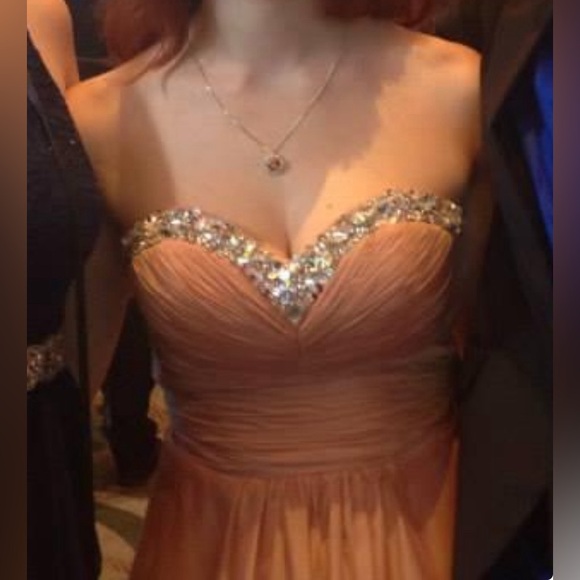 Blush pink formal dress S/M - Picture 7 of 8